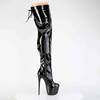 Pleaser - JUBILANT3007 Platform overknee Boots - Black Product image